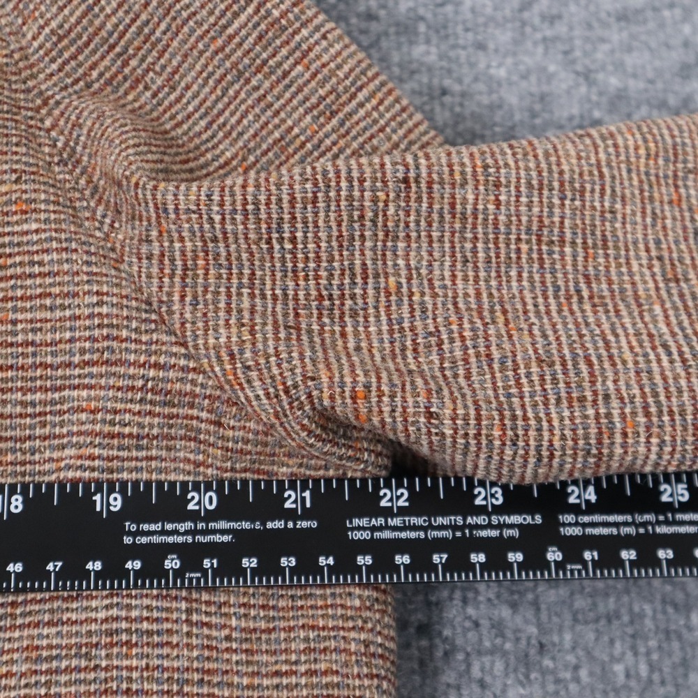 Vtg Pendleton 100%Virgin Wool Coat Jacket Womens Brown Tweed Hand Made USA Read - Picture 6 of 15